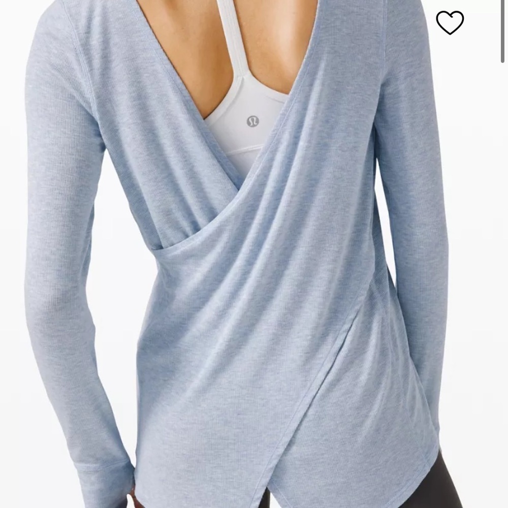 lululemon | Love and Lifted Open Cris-Cross Long Sleeve Top